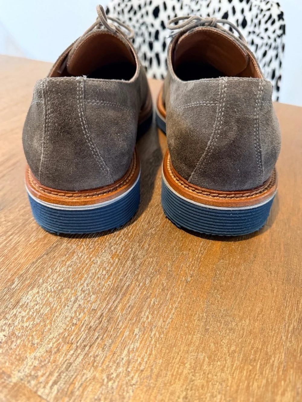 Johnston Murphy Jenson Gray Suede Plain Toe Size 10
